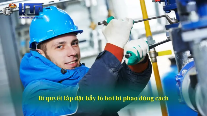 Bí quyết lắp đặt bẫy lò hơi bi phao đúng cách