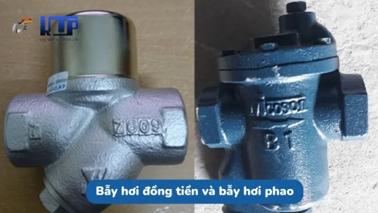 Bẫy hơi đồng tiền và bẫy hơi phao loại nào tốt hơn