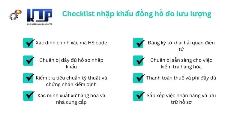 danh sách nhập khẩu thiết bị đo lưu lượng