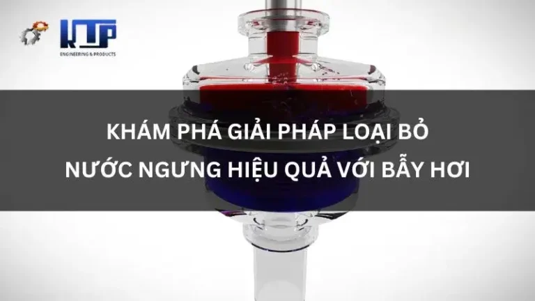 loại bỏ nước ngưng hiệu quả với bẫy hơi