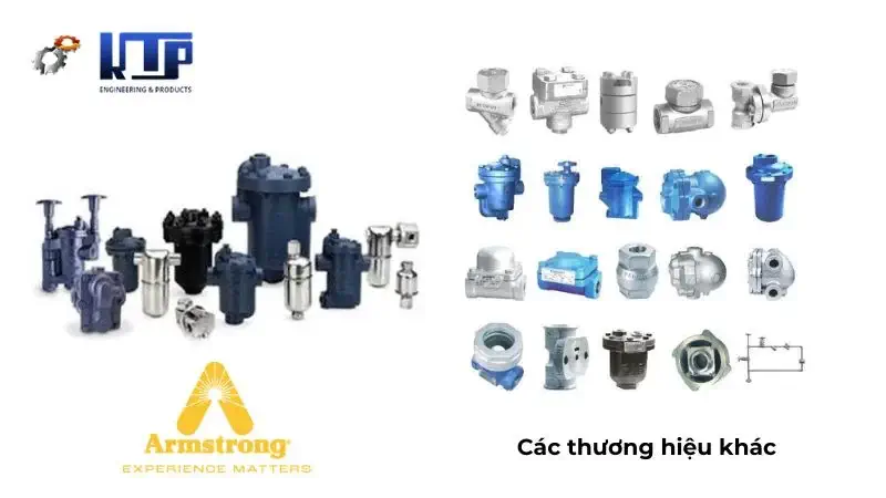 so sánh bẫy hơi armstrong với các thương hiệu khác