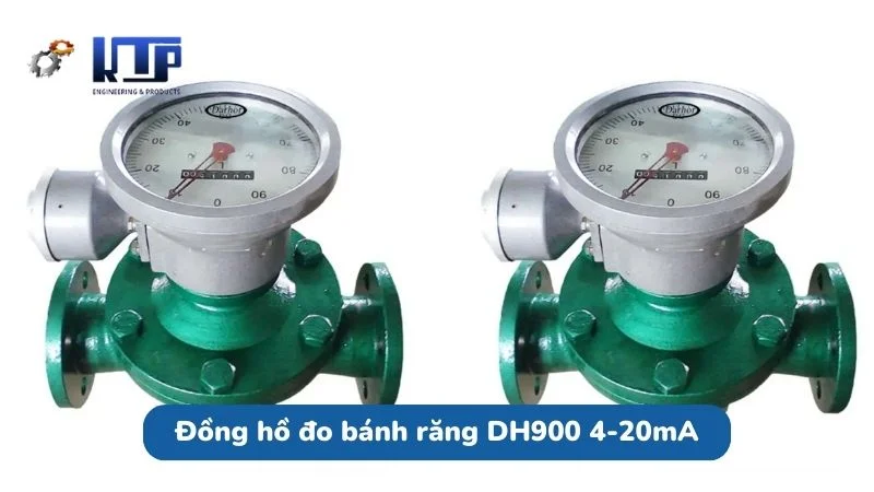 Máy đo lưu lượng dầu bánh răng hình bầu dục DH900 4-20mA