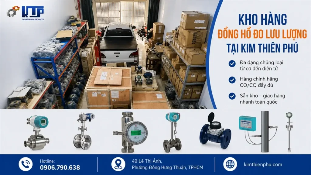 Kho đồng hồ đo lưu lượng tại Kim Thiên Phú